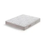 Materasso 'Tessitura Medicea' intero con rivestimento trapuntato bianco e design elegante, progettato per garantire un riposo confortevole e duraturo.